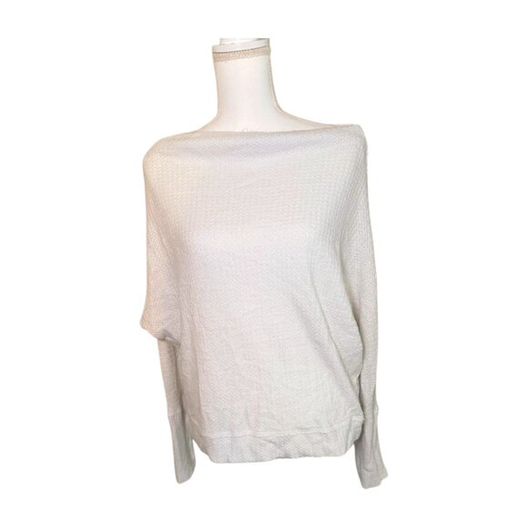 Cherish White Off-Shoulder Knit Sweater – Size Large (Preloved) - Picture 1 of 3